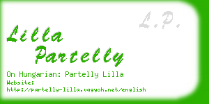 lilla partelly business card